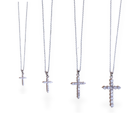 Moissanite Cross Necklace