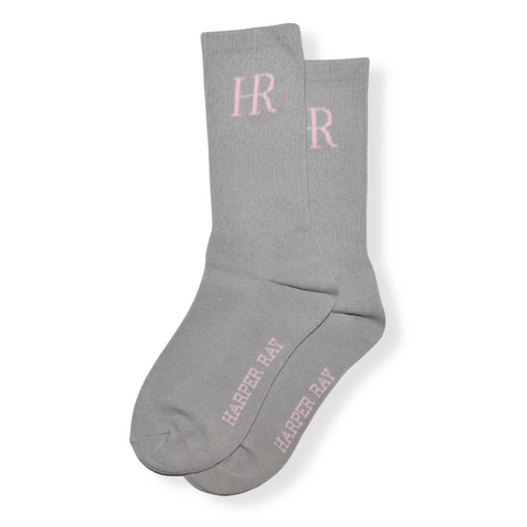 Harper Ray Monogram Crew Sock