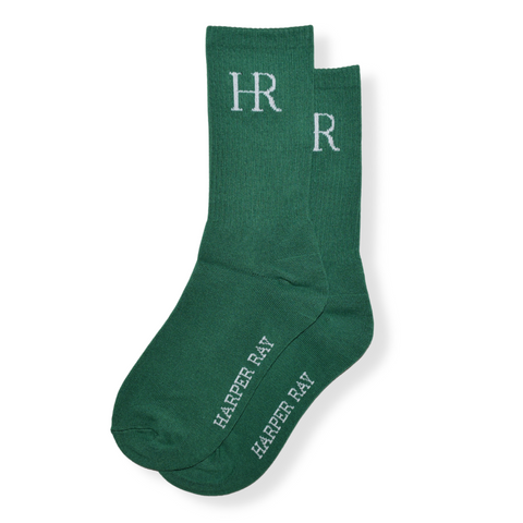 Harper Ray Monogram Crew Sock