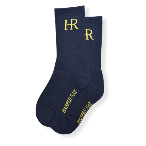 Harper Ray Monogram Crew Sock