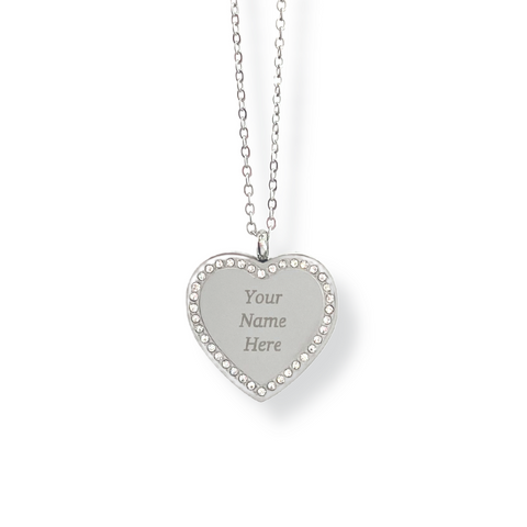 Engravable Heart Memory Pendant