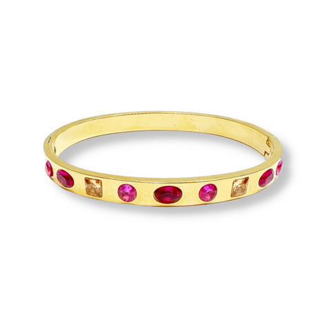 Ruby Rose Gem Bangle