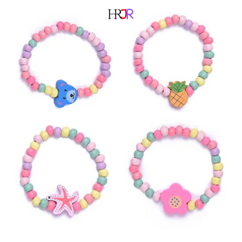 HR Junior: Wooden Beaded Bracelet 4-Pack