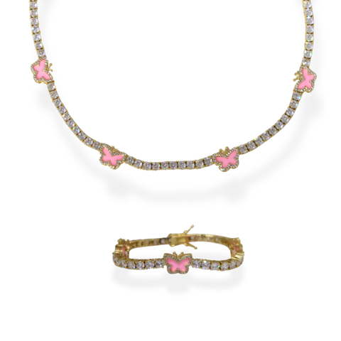 Pretty Wings Tennis Set - Gold