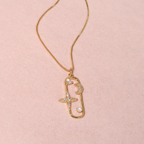 Moon & Star Necklace