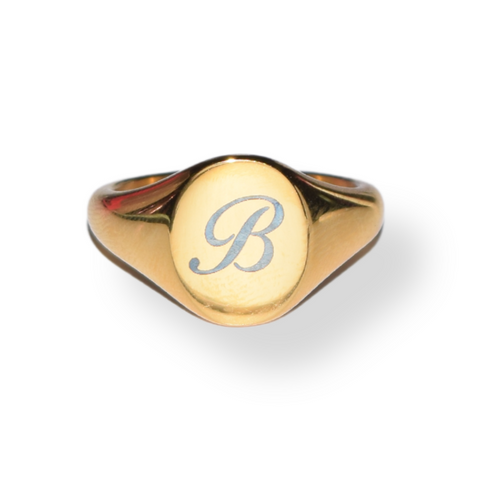 Engravable Oval Ring