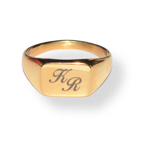 Engravable Square Ring