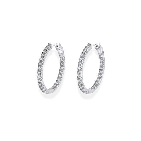 Moissanite Hoop