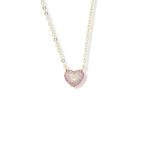 Gradient Pave Heart