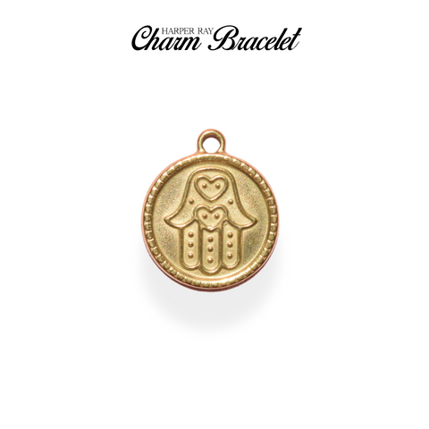 Charm Bracelet Charm - Hamsa Medallion