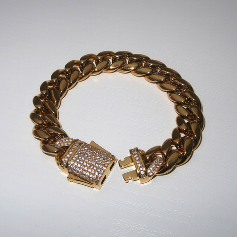 Laced Cuban Bracelet